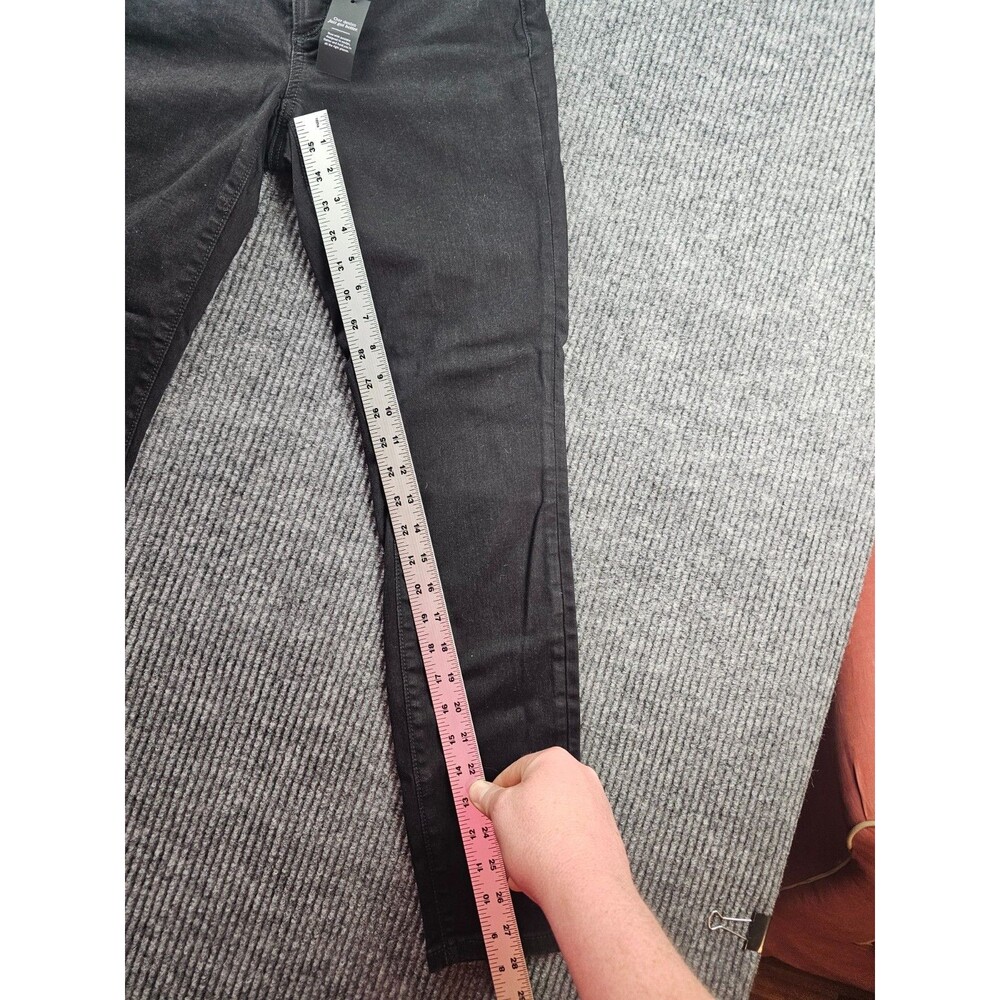 Ann Taylor Black Coated Skinny Jeans High Rise Button Fly Women’s Pant NWT Size4 - Picture 5 of 9